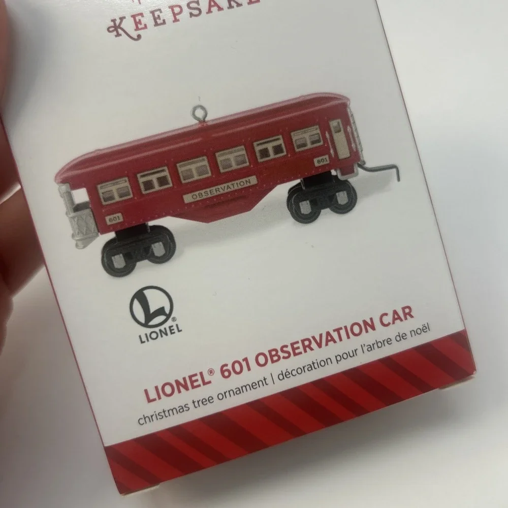 HALLMARK KEEPSAKE LIONEL PENNSYLVANIA TORPEDO LOCOMOTIVE TENDER OBSERVATION CARS